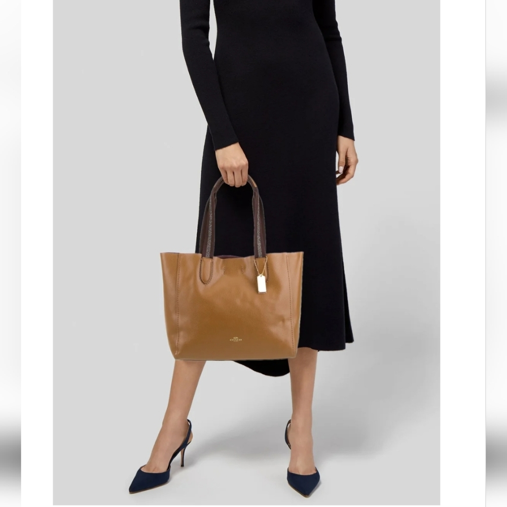 Coach Tan Leather Tote Bag